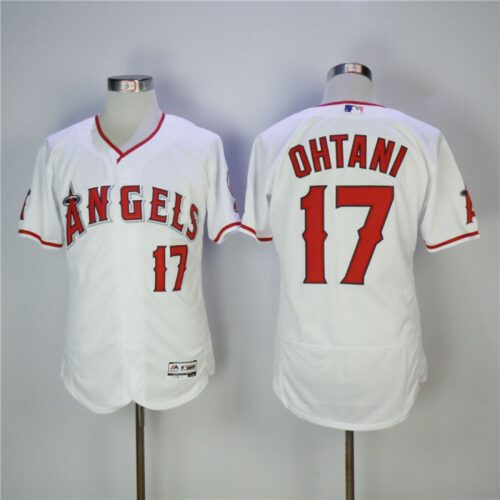 6863b648965aa_1 Men's Los Angeles Angels #17 Shohei Ohtani White Flexbase Stitched MLB Jersey