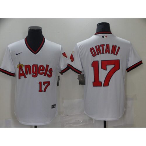 6863b64f4c347_1 Men's Los Angeles Angels #17 Shohei Ohtani White Cool Base Stitched Baseball Jersey