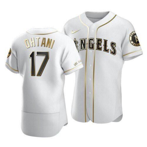 6863b653387c7_1 Men's Los Angeles Angels #17 Shohei Ohtani White Flex Base Stitched Baseball Jersey
