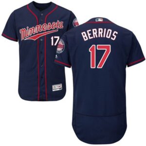 6863b6653b094_1 Twins #17 Jose Berrios Navy Blue Flexbase Authentic Collection Stitched MLB Jersey