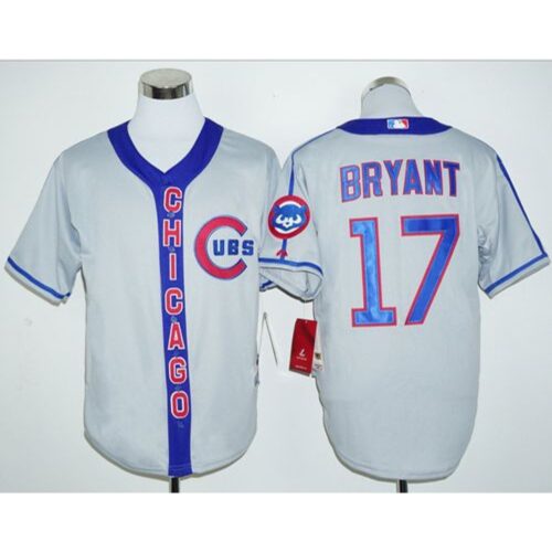 6863b6a7b5cd7_1 Cubs #17 Kris Bryant Grey Cooperstown Stitched MLB Jersey