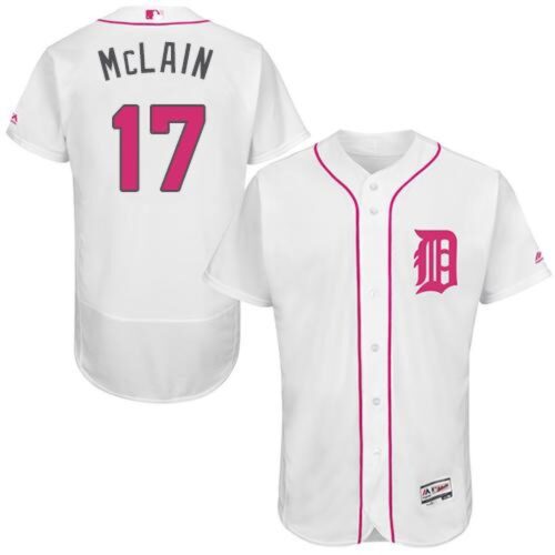6863b7128dace_1 Tigers #17 Denny McLain White Flexbase Authentic Collection 2016 Mother's Day Stitched MLB Jersey