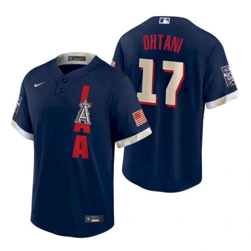 6863b7443949f_1 Men's Los Angeles Angels #17 Shohei Ohtani 2021 Navy All-Star Cool Base Stitched MLB Jersey