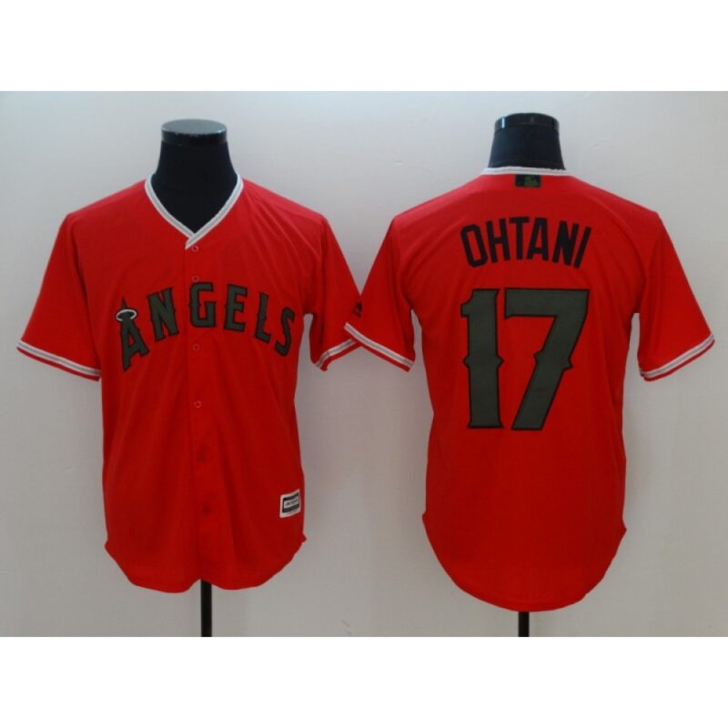 6863b752ed83c_1 Men's MLB Los Angeles Angels #17 Shohei Ohtani Red 2018 Memorial Day Cool Base Stitched Jersey
