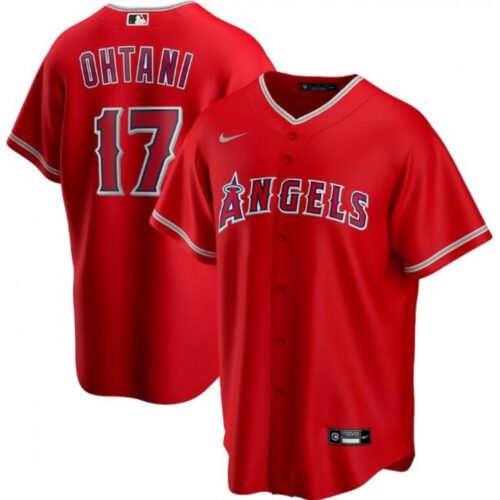 6863b75ebd784_1 Men's Los Angeles Angels #17 Shohei Ohtani Red Cool Base Stitched Jersey