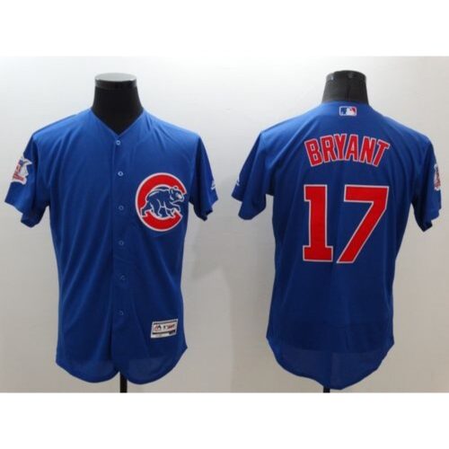 6863b7c7c0c80_1 Cubs #17 Kris Bryant Blue Flexbase Authentic Collection Stitched MLB Jersey