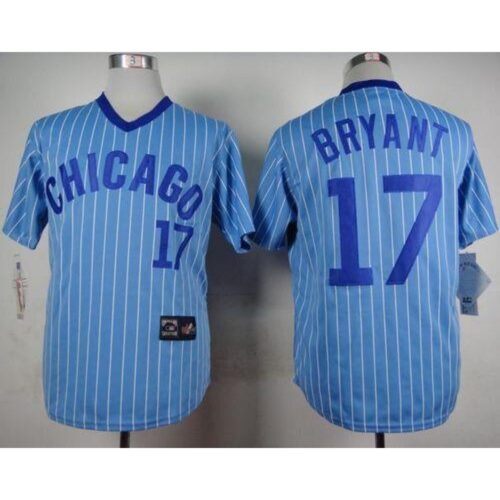 6863b7cb3af9c_1 Cubs #17 Kris Bryant Blue(White Strip) Cooperstown Throwback Stitched MLB Jersey