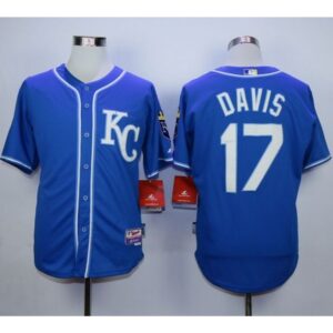 6863b7dce153e_1 Royals #17 Wade Davis Blue Alternate 2 Cool Base Stitched MLB Jersey
