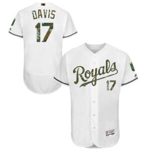 6863b8309e862_1 Royals #17 Wade Davis White Flexbase Authentic Collection 2016 Memorial Day Stitched MLB Jersey