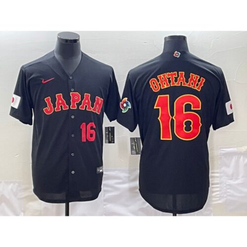 6863b8a0ae032_1 Men's Japan Baseball #16 Shohei Ohtani 2023 Black World Baseball Classic Stitched Jersey