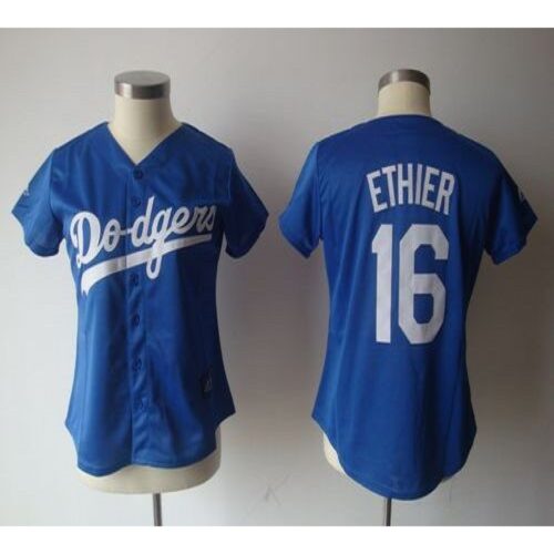 6863b93e9d577_1 Dodgers #16 Andre Ethier Blue Women's Fashion Stitched MLB Jersey