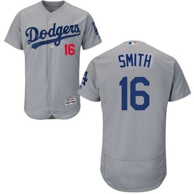 6863b9417ee2d_1 Women's Los Angeles Dodgers #16 Will Smith Grey Stitched MLB Jersey(Run Small)