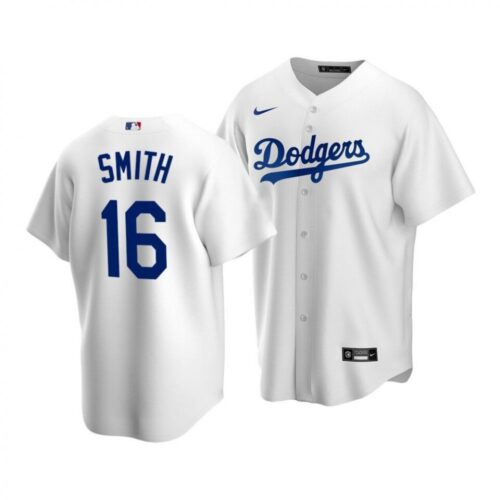6863b94f7fc5e_1 Youth Los Angeles Dodgers #16 Will Smith White Stitched Baseball Jersey