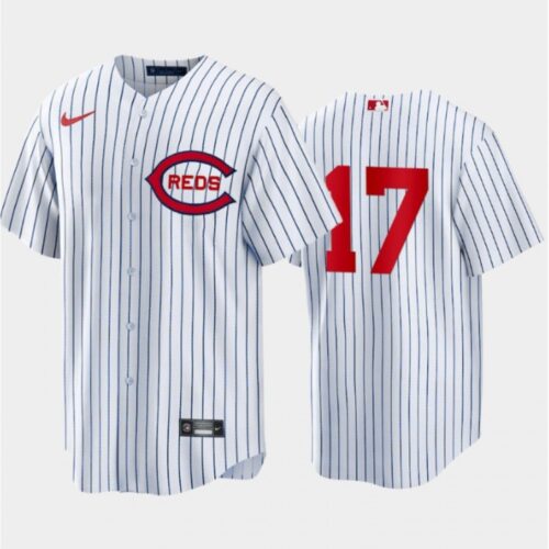 6863b9585604a_1 Men's Cincinnati Reds #17 Stuart Fairchild White Field of Dreams Stitched Baseball Jersey