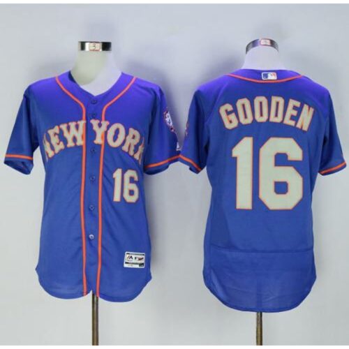 6863b96f11b56_1 Mets #16 Dwight Gooden Blue(Grey NO.) Flexbase Authentic Collection Stitched MLB Jersey