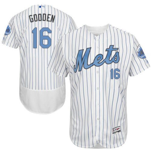 6863b9818414a_1 Mets #16 Dwight Gooden White(Blue Strip) Flexbase Authentic Collection 2016 Father's Day Stitched MLB Jersey