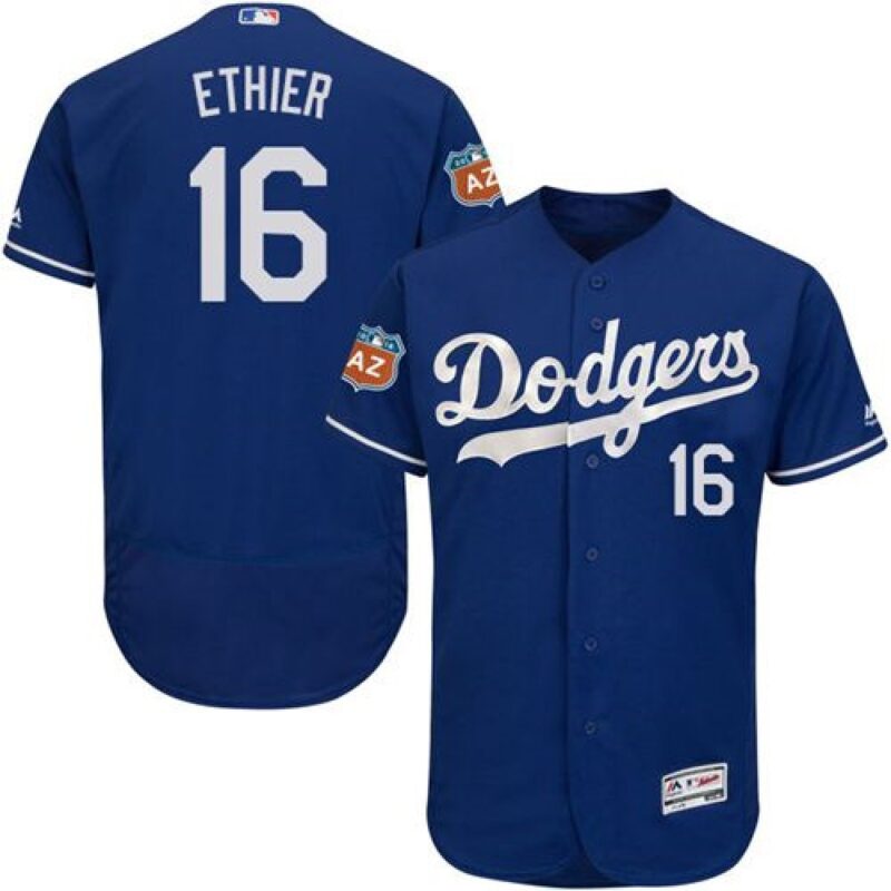 6863ba0322118_1 Dodgers #16 Andre Ethier Blue Flexbase Authentic Collection Stitched MLB Jersey