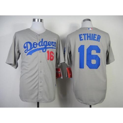 6863ba0df07bf_1 Los Angels Dodgers #16 Andre Ethier Stitched Grey MLB Jersey