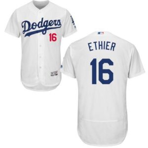 6863ba209f95a_1 Dodgers #16 Andre Ethier White Flexbase Authentic Collection Stitched MLB Jersey