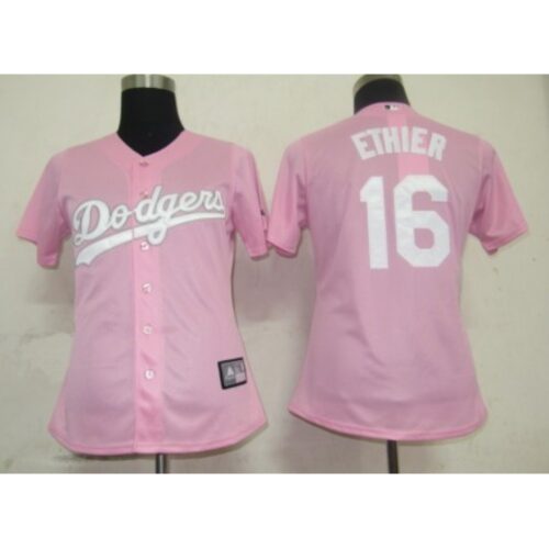 6863ba244f19f_1 Dodgers #16 Andre Ethier Pink Lady Fashion Stitched MLB Jersey