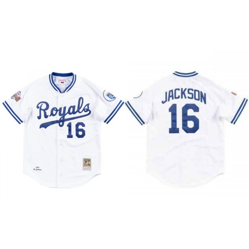 6863ba5b9190d_1 Men's Kansas City Royals #16 Bo Jackson 1989 White Stitched Jersey