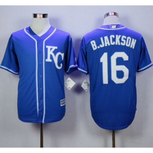 6863ba66d52cd_1 Royals #16 Bo Jackson Blue Alternate 2 New Cool Base Stitched MLB Jersey