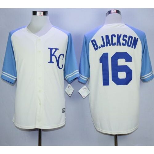 6863ba6d76349_1 Royals #16 Bo Jackson Cream Exclusive Vintage Stitched MLB Jersey