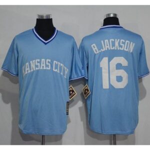 6863ba91b5c28_1 Royals #16 Bo Jackson Light Blue Cooperstown Stitched MLB Jersey