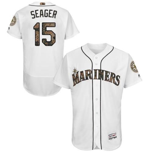 6863bb316c076_1 Mariners #15 Kyle Seager White Flexbase Authentic Collection 2016 Memorial Day Stitched MLB Jersey