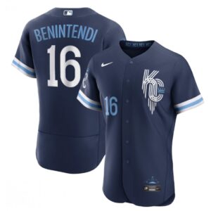 6863bb9c399eb_1 Men's Kansas City Royals #16 Andrew Benintendi 2022 Navy City Connect Flex Base Stitched MLB Jersey