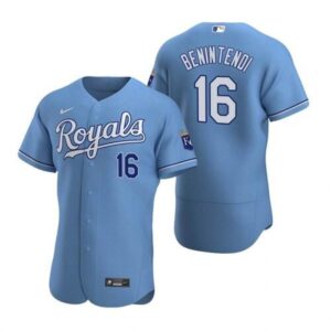 6863bba732e7a_1 Men's Kansas City Royals #16 Andrew Benintendi Light Blue Flex Base Stitched Jersey