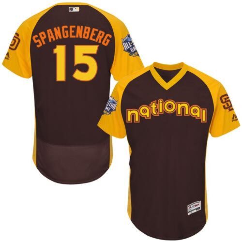6863bbba19f0e_1 Padres #15 Cory Spangenberg Brown Flexbase Authentic Collection 2016 All-Star National League Stitched MLB Jersey