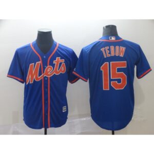 6863bbeed419a_1 Men's New York Mets #15 Tim Tebow Blue 2019 Cool Base Stitched MLB Jersey
