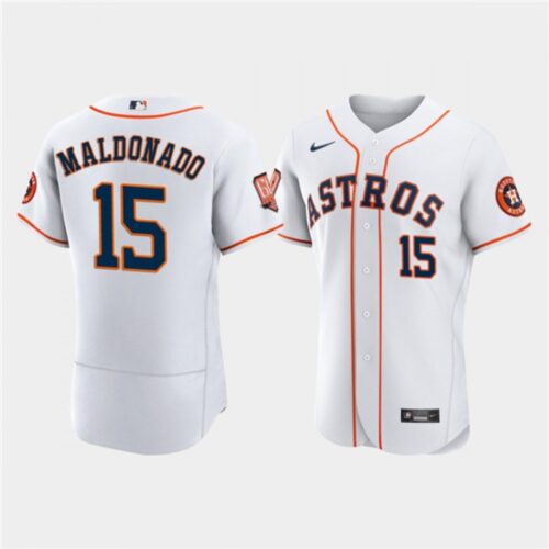 6863bbfd0f515_1 Men's Houston Astros #15 Martin Maldonado White 60th Anniversary Flex Base Stitched Baseball Jersey