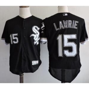 6863bc8d79dce_1 White Sox #15 Brett Lawrie Black Flexbase Authentic Collection Stitched MLB Jersey
