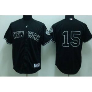 6863bcc294bf7_1 Yankees #15 Thurman Munson Stitched Black MLB Jersey