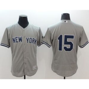 6863bccde1fa3_1 Yankees #15 Thurman Munson Grey Flexbase Authentic Collection Stitched MLB Jersey