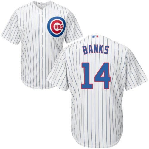 6863bd0a7ee28_1 Cubs #14 Ernie Banks White Home Stitched Youth MLB Jersey