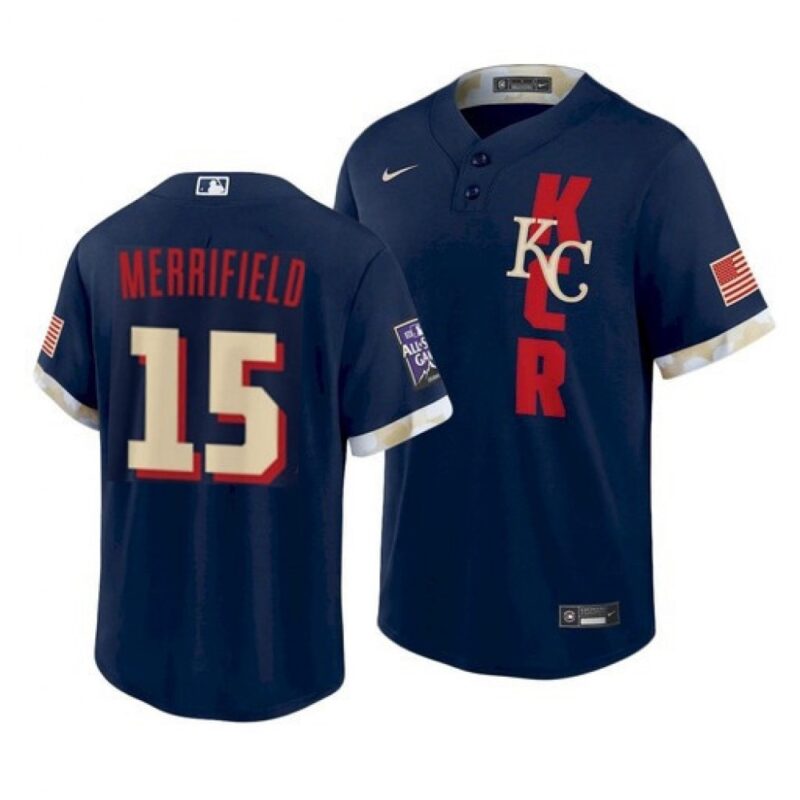 6863bd4bc0511_1 Men's Kansas City Royals #15 Whit Merrifield 2021 Navy All-Star Cool Base Stitched MLB Jersey