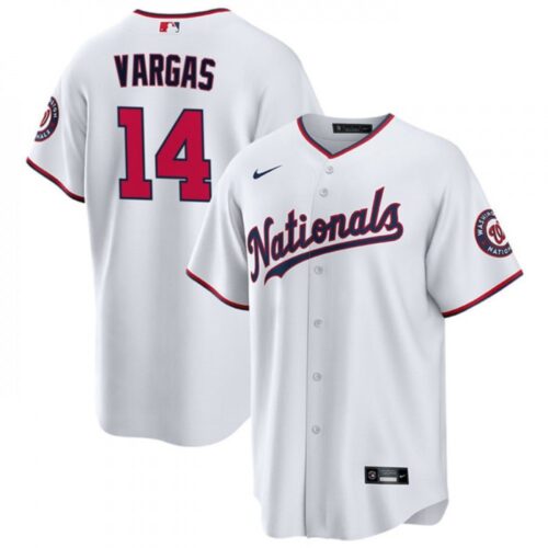 6863bd8f26c73_1 Men's Washington Nationals #14 ildemaro Vargas White Cool Base Stitched Baseball Jersey