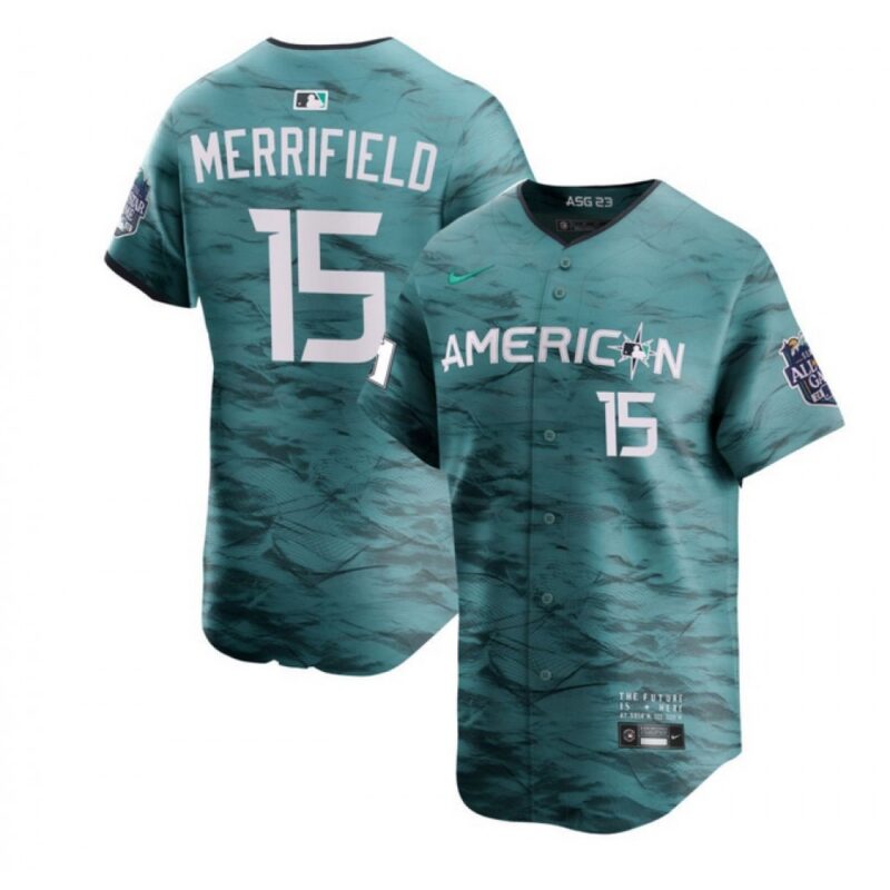 6863bda1a0ce8_1 Men's Toronto Blue Jays #15 Whit Merrifield Teal 2023 All-star Cool Base Stitched Jersey