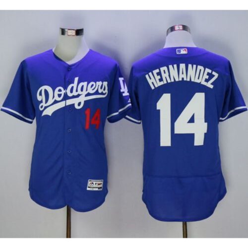 6863bdc865626_1 Dodgers #14 Enrique Hernandez Blue Flexbase Authentic Collection Stitched MLB Jersey