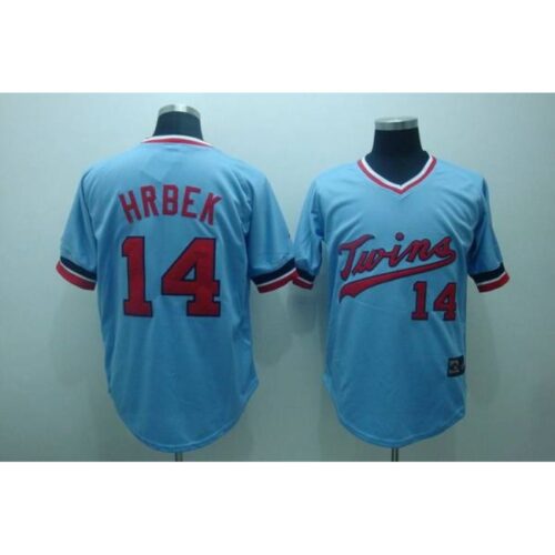 6863be0e32ae6_1 Twins #14 Kent Hrbek Stitched Light Blue Cooperstown Throwback MLB Jersey