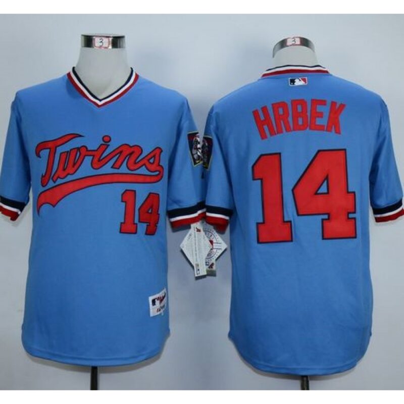 6863be126321b_1 Twins #14 Kent Hrbek Light Blue 1984 Turn Back The Clock Stitched MLB Jersey