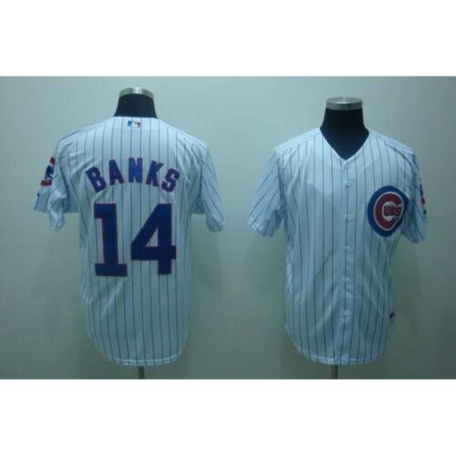 6863be7c6f46f_1 Cubs #14 Ernie Banks Stitched White MLB Jersey