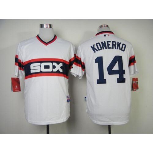 6863bedc8ab26_1 White Sox #14 Paul Konerko White Alternate Home Cool Base Stitched MLB Jersey