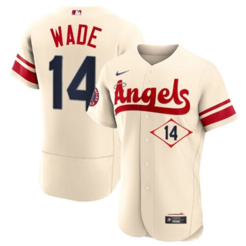 6863bf186cb2a_1 Men's Los Angeles Angels #14 Tyler Wade 2022 Cream City Connect Flex Base Stitched Jersey