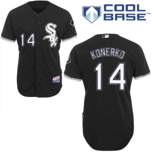 6863bfb84af87_1 White Sox #14 Paul Konerko Black Cool Base Stitched Youth MLB Jersey