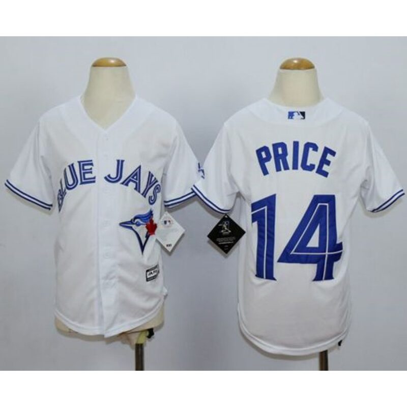 6863bfe963099_1 Blue Jays #14 David Price White Cool Base Stitched Youth MLB Jersey