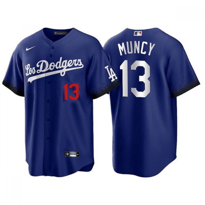 6863bfefdeca4_1 Youth Los Angeles Dodgers #13 Max Muncy 2021 Royal City Connect Cool Base Stitched Baseball Jersey
